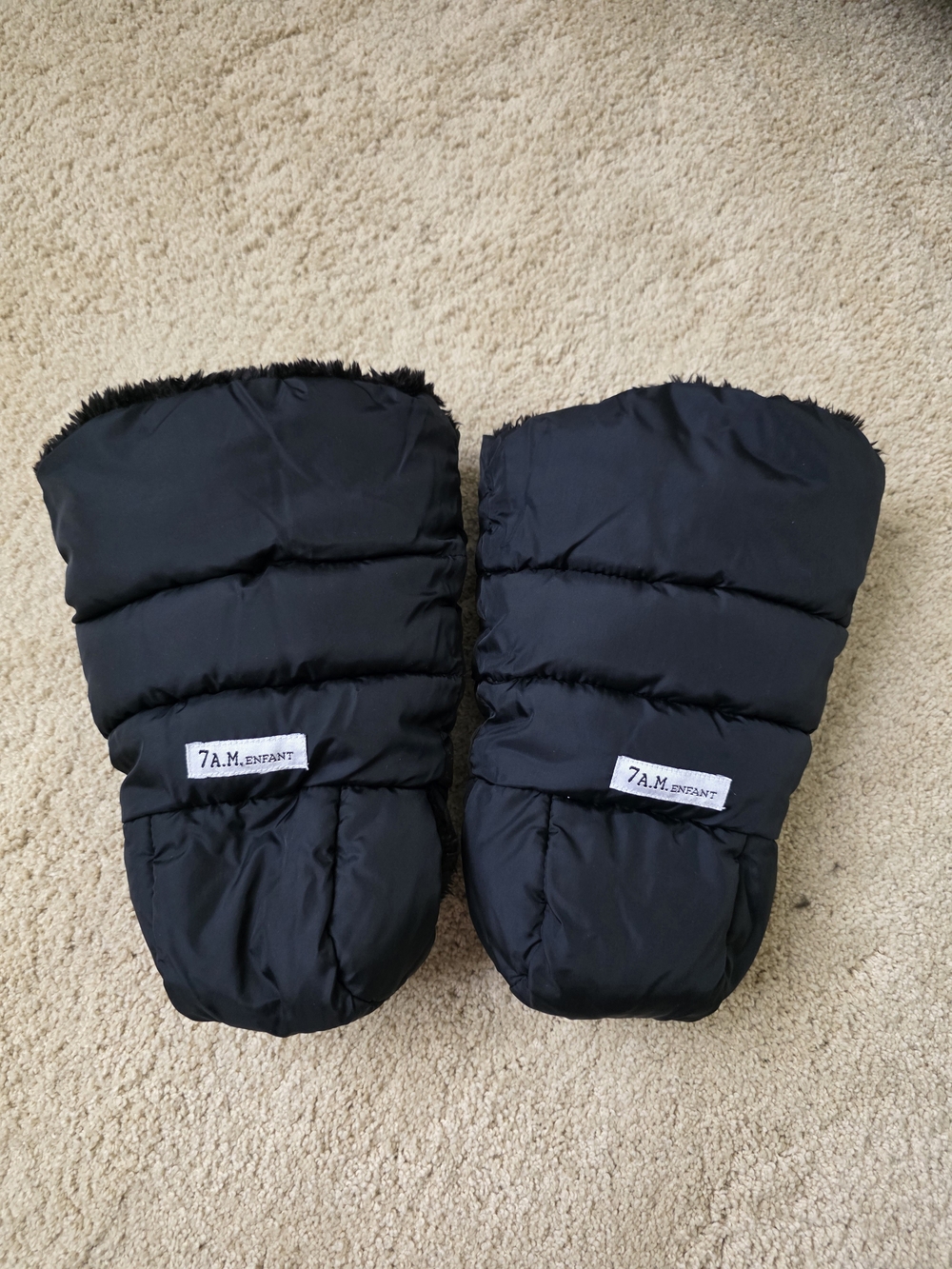 7 A.M. Enfant WarmMuffs stroller gloves in black